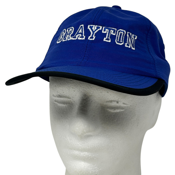 Grayton Dad Hat Cap Blue Unstructured Strapback 6 Panel Ouray Sportswear - Picture 1 of 9